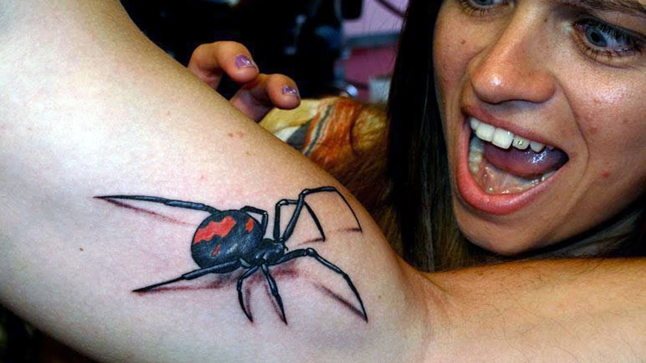 3d tattoo spider