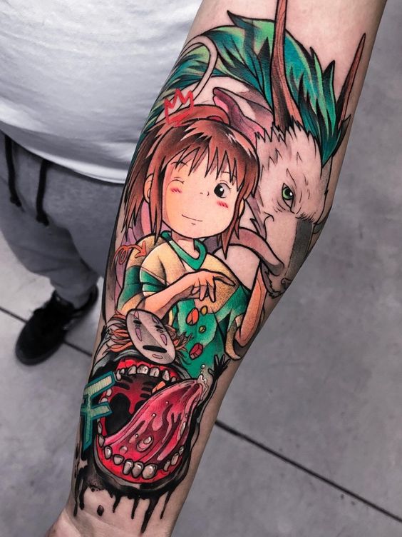 Cartoon-anime tattoos