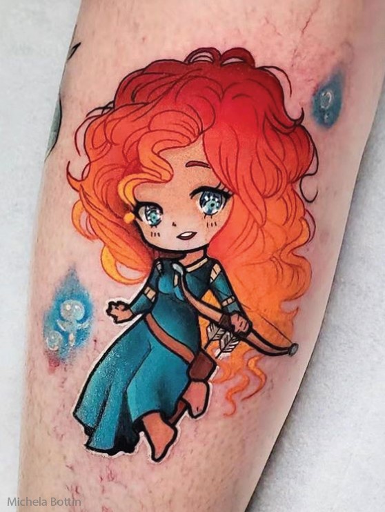 Disney Brave body art Disney Brave body art