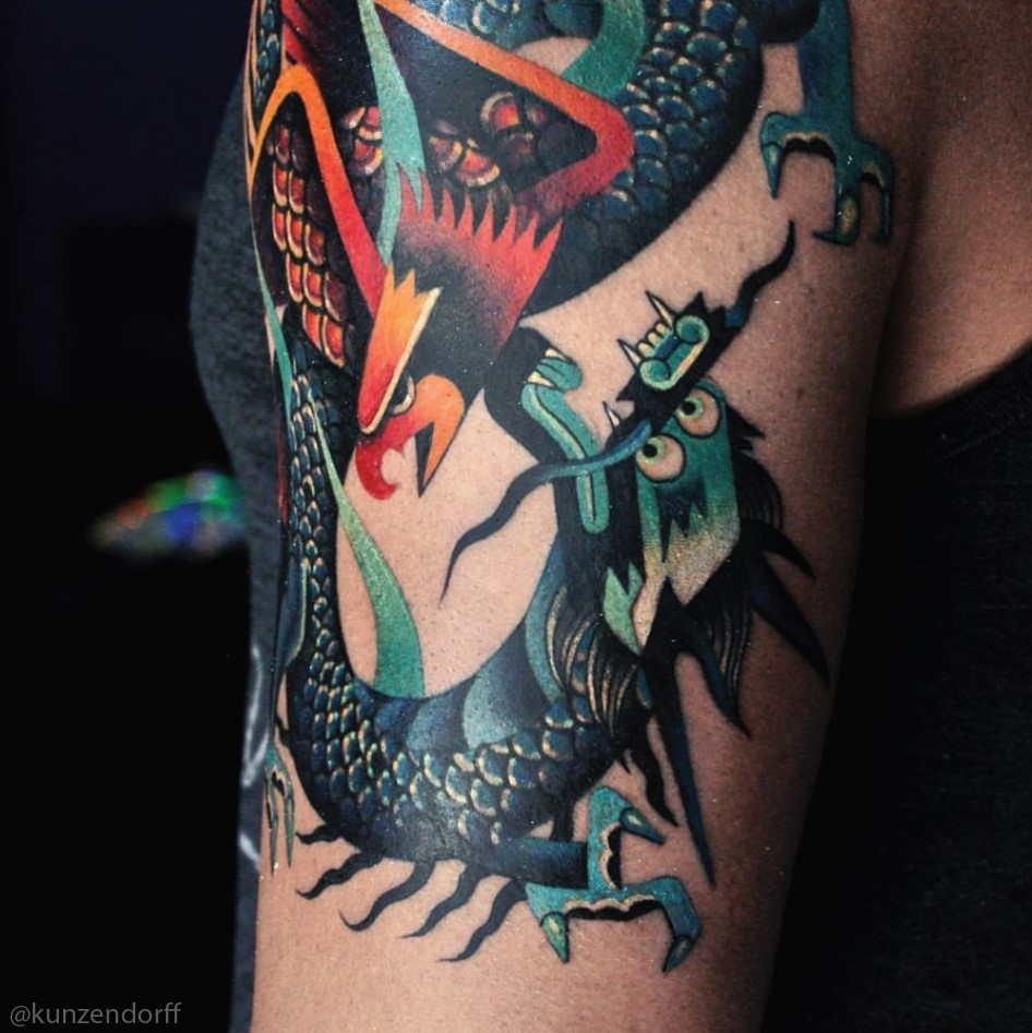 Dragon tattoo dragon tattoo done by a tattoo artist