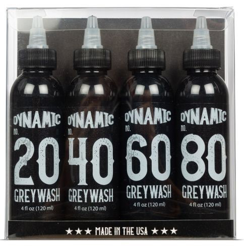 Dynamic Greywash Tattoo Ink Set dark ink sets by Dynamic brand