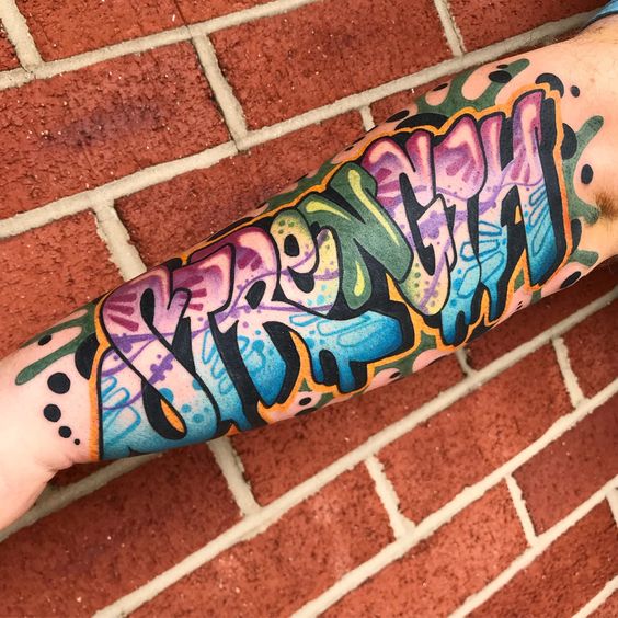 Graffiti art tattoos