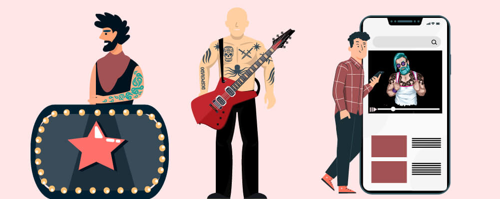 Influence of mainstream media Celebrities with tattoos