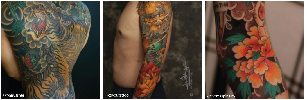 Japanese Tattoo Style Japanese floral tattoos