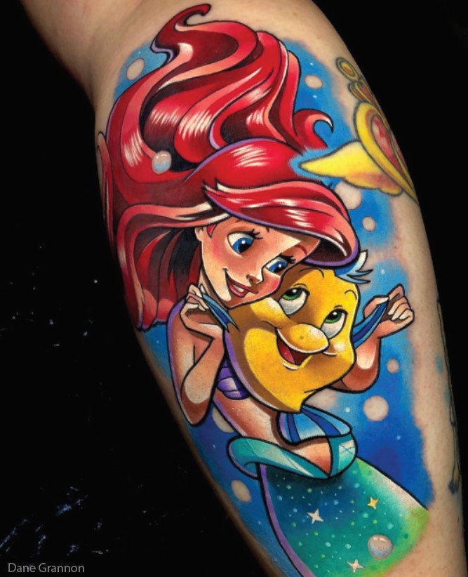 Little Mermaid body art Little Mermaid body art