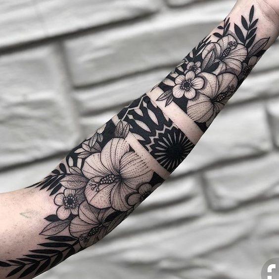 Negative space tattoos