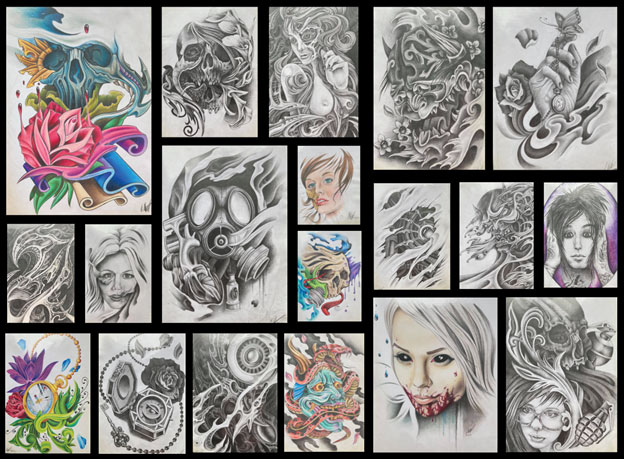 real-tattoo-portfolio tattoo portfolio done by a professional tattoo artist