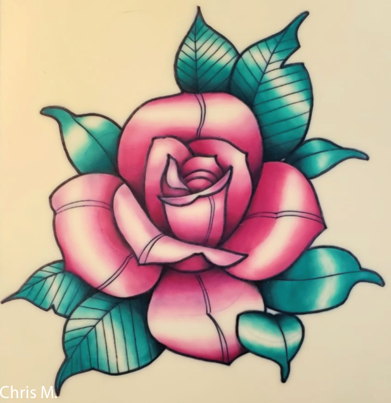 student rose tattoo