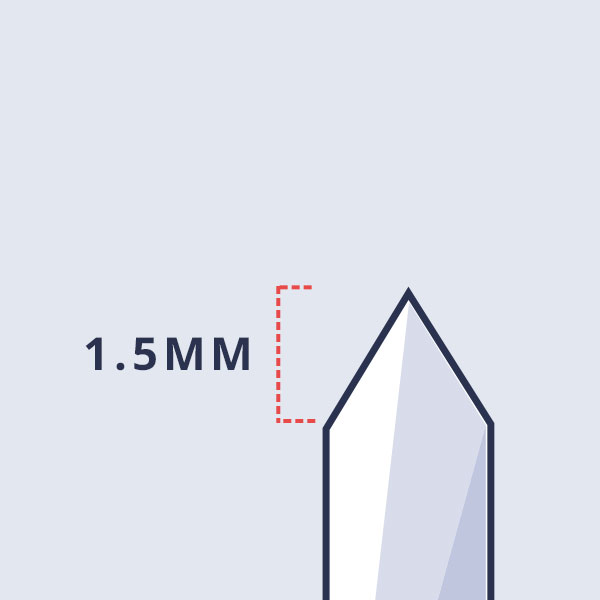 taper_15 short taper needle point