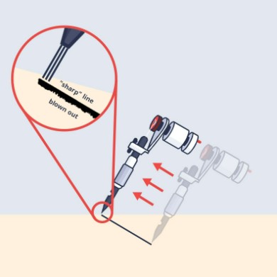 Tattoo Machine Angle tube tip pushing excess ink in the wrong direction