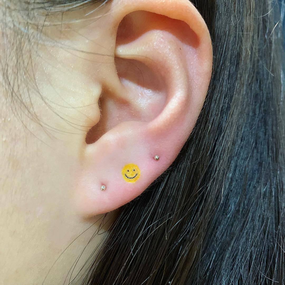 Cute ear tattoo cute ear tattoo ideas