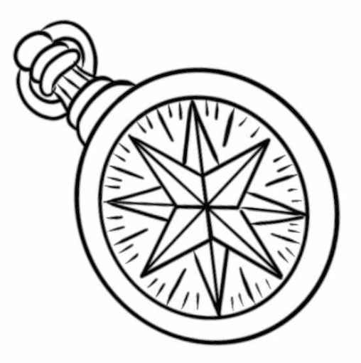Challenge- Traditional Compass Tattoo simple tattoos in American Traditional style