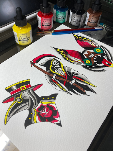 custom sheet of flash tattoos by Rafael custom sheet of flash tattoos by Rafael