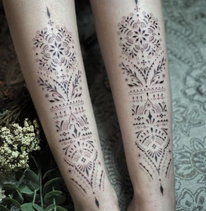 Fine line and dot work tattoo Fine line and dot work tattoo