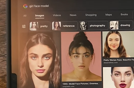 girl face model
