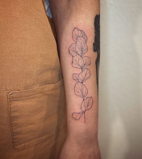 leaf body art idea leaf body art idea