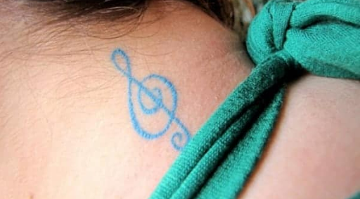 Light Blue Tattoos small tattoo