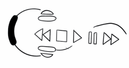 Minimalist Headphones Tattoo minimalist tattoo for music lovers