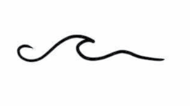 Minimalist Wave Tattoo easy tattoo of a wave