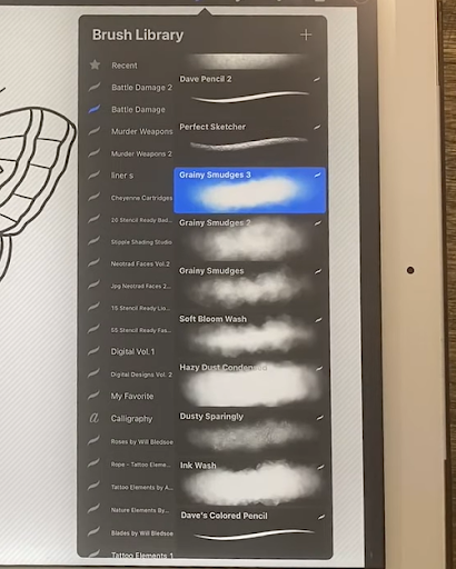 Procreate Brushes good tattoo artist Procreate brushes