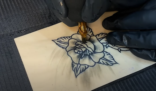 rose tattoo fake skin