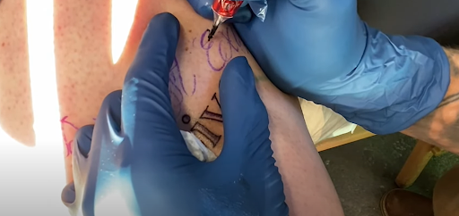 Script tattoo Outline