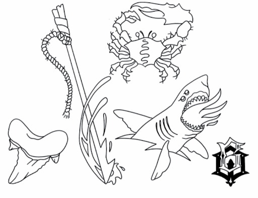 shark tattoo designed by tattoo artist shark tattoo designed by tattoo artist