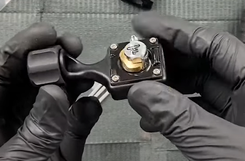 tattoo artist wearing latex gloves tattoo artist wearing latex gloves