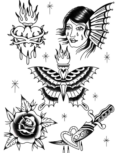 tattoo flash by Christina Morgan tattoo flash by Christina Morgan