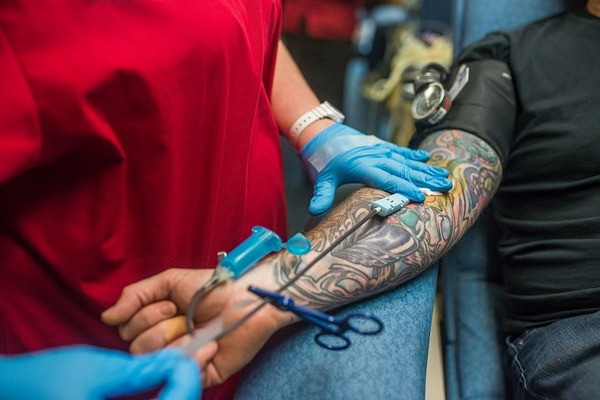tattoo Tattooed person giving blood by Red Cross MythBusters