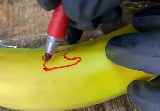 Tattooing a Banana