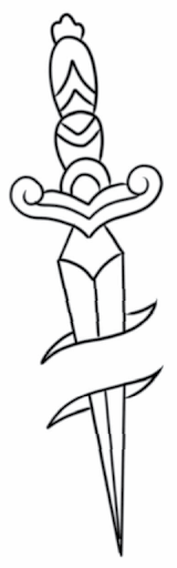 Traditional Dagger Tattoo1