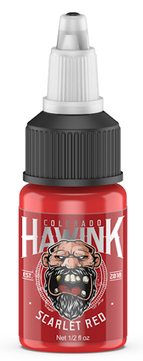 traditional tattoo red ink