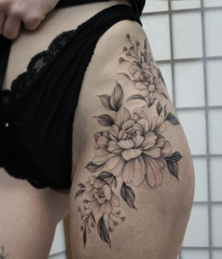 Upper Thigh Tattoo
