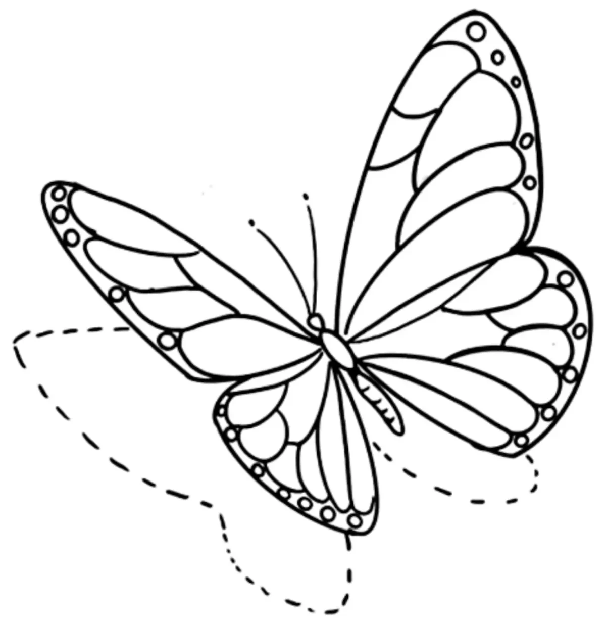3D Butterfly Tattoo Stencil