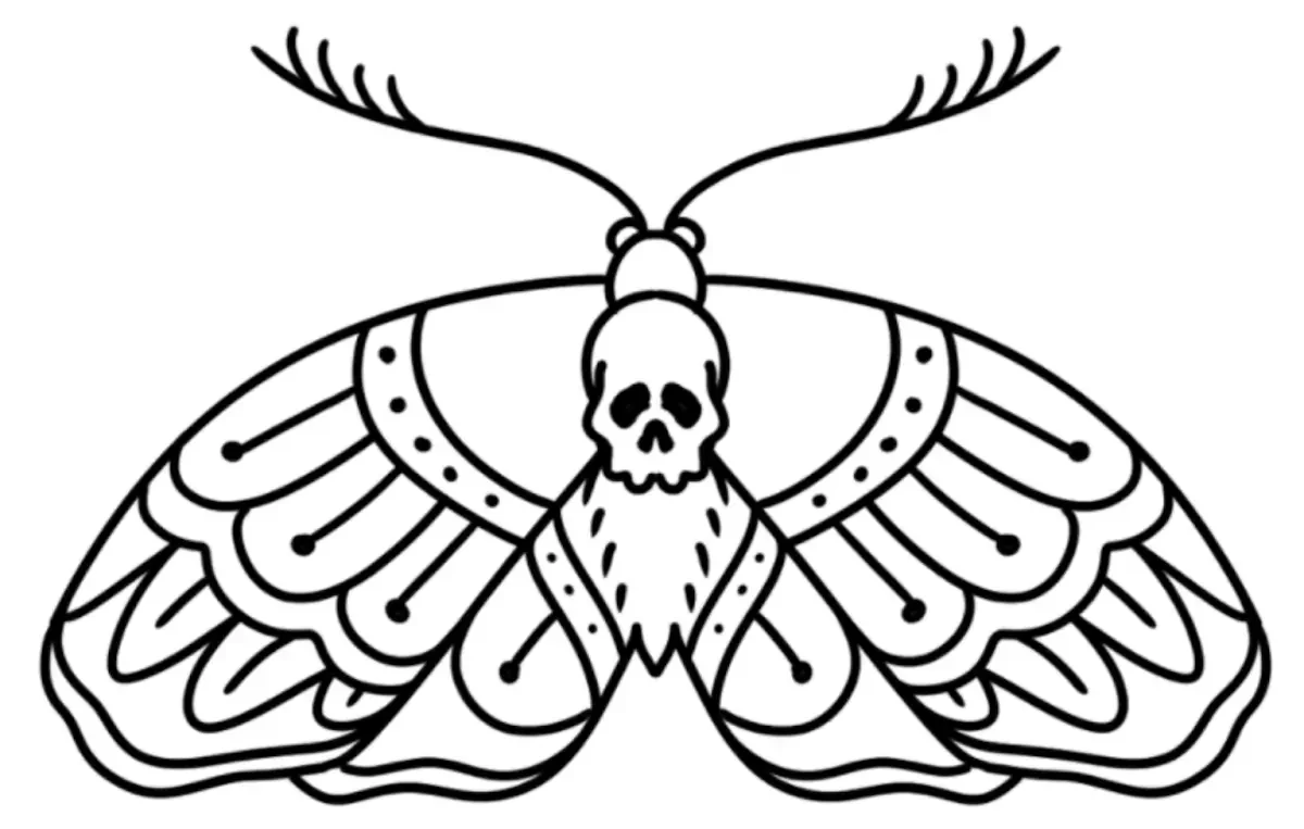 Skull and Butterfly